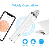Wifi camera connection to remove blackheads