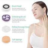 4-in-1 electric facial cleaning brush