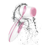 Electric face cleaning rotating brush